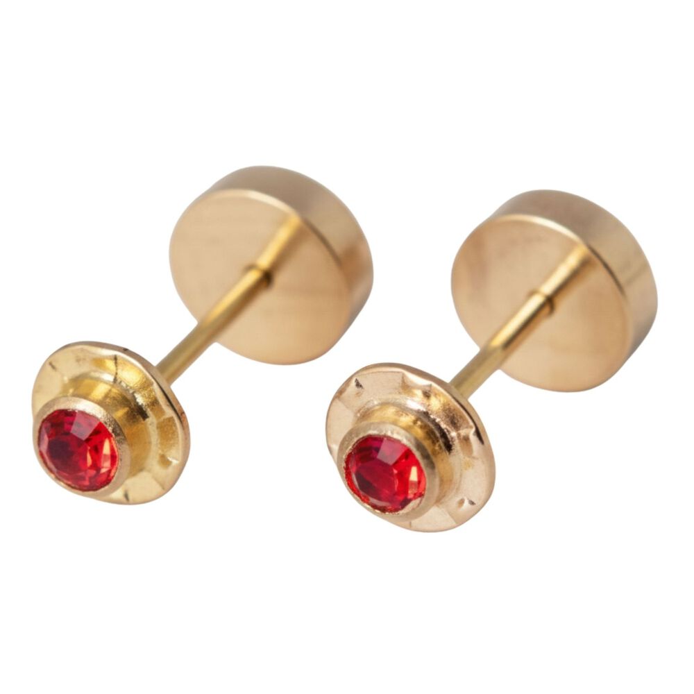 Aros Abridores Chat&oacute;n Circ&oacute;n 4mm N1 Oro 14k A Presi&oacute;n Beb&eacute; Ni&ntilde;a Primeros Aros image number 0.0