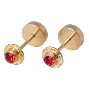Aros Abridores Chat&oacute;n Circ&oacute;n 4mm N1 Oro 14k A Presi&oacute;n Beb&eacute; Ni&ntilde;a Primeros Aros