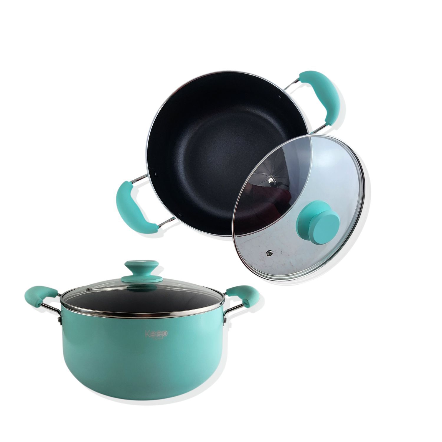 Bater&iacute;a De 7 Piezas Titanium Pro Menta Keep Menaje Cocina image number 3.0