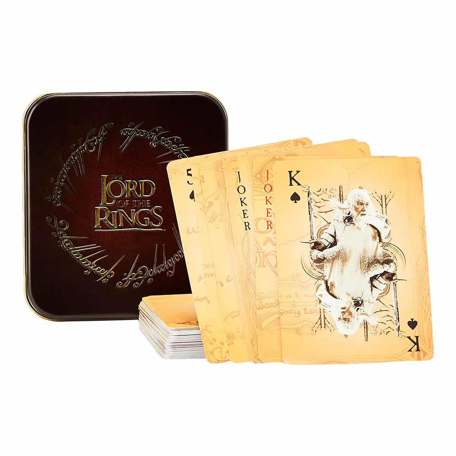 Cartas naipes se&ntilde;or de los anillos premium 2 pack carioca image number 0.0