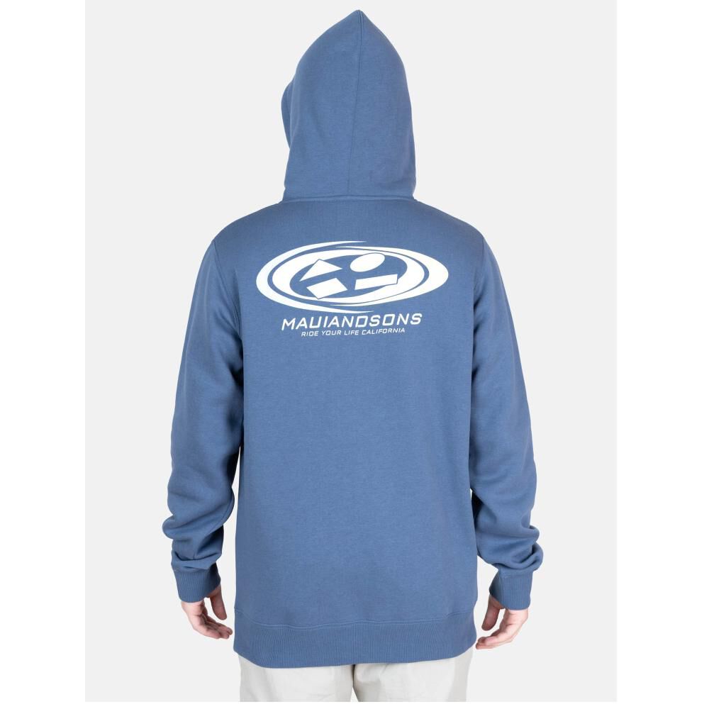 Polerón Liso Cuello Redondo Con Capucha Hombre Maui And Sons image number 2.0