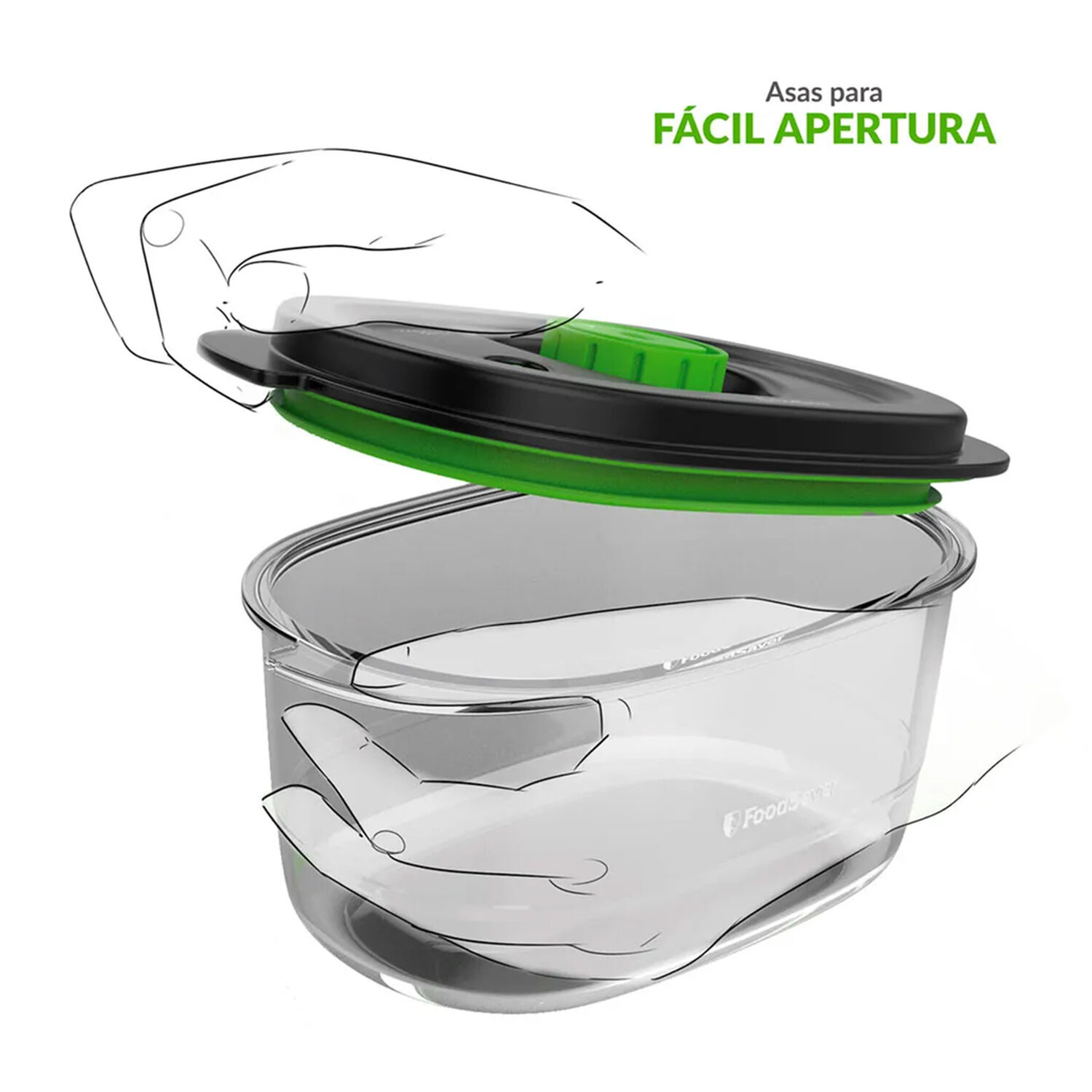 Pack 3 Contenedores Foodsaver Con Marinador image number 1.0