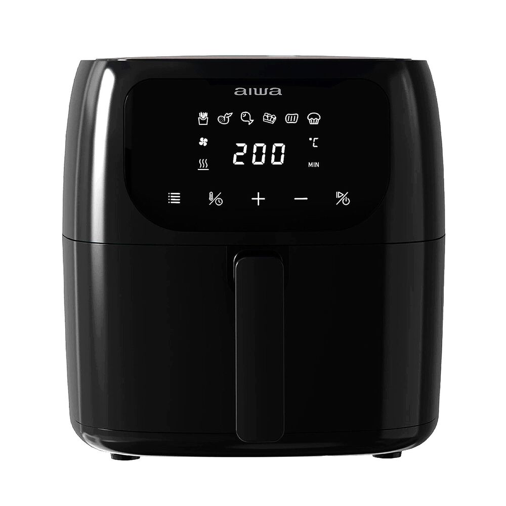 Freidora De Aire Digital Led 6 Litros Aiwa Aw-fk60 Negro image number 2.0