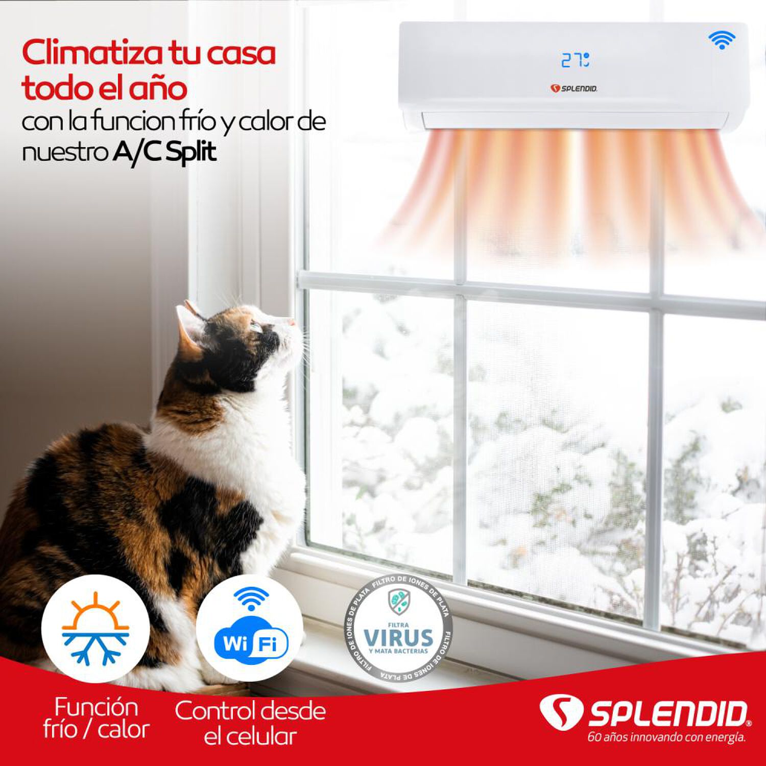 Aire Acondicionado Splendid Split Inverter / 9000 BTU image number 7.0