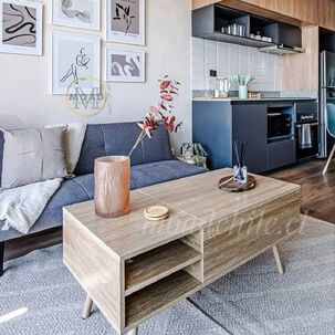 Mesa De Centro Elevable Para Living Madera