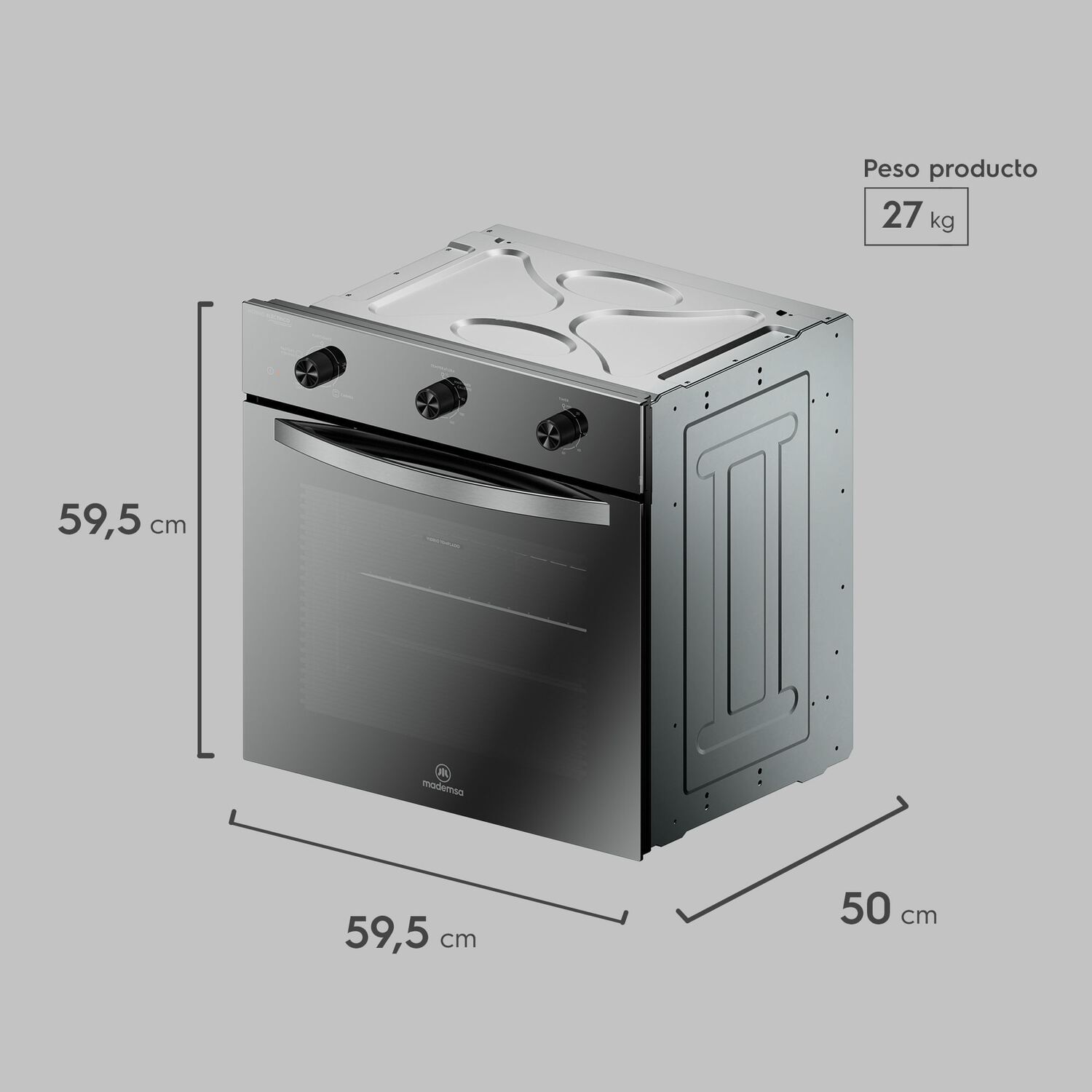 Horno Empotrable El&eacute;ctrico 59l Temporizador Y Limpia F&aacute;cil Om6tx image number 2.0