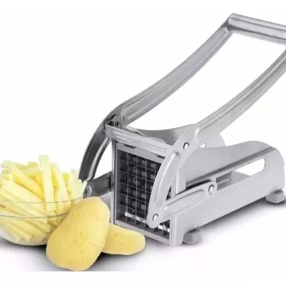 Maquina Manual Rebanadora Cortadora De Papa Fritas Acero image number 2.0