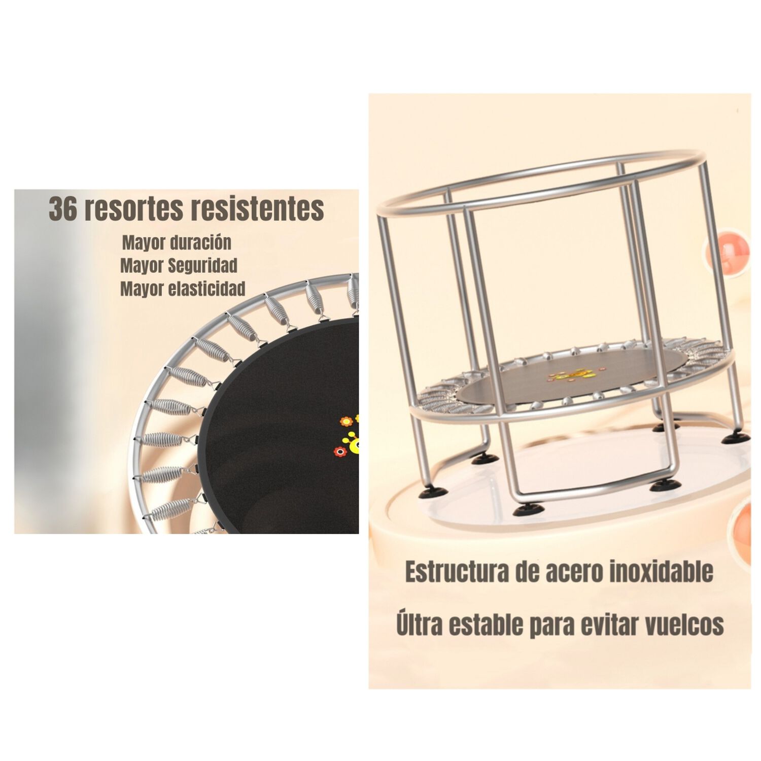 Cama El&aacute;stica Trampoline 150cm M&aacute;s Juegos Lubabycas image number 2.0