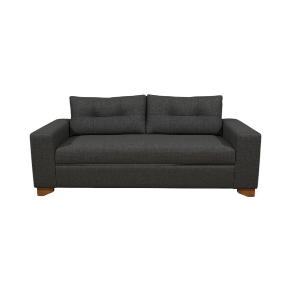 Sofa Paris Tres Cuerpos Lino Gris Oscuro image number 0.0