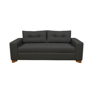 Sofa Paris Tres Cuerpos Lino Gris Oscuro