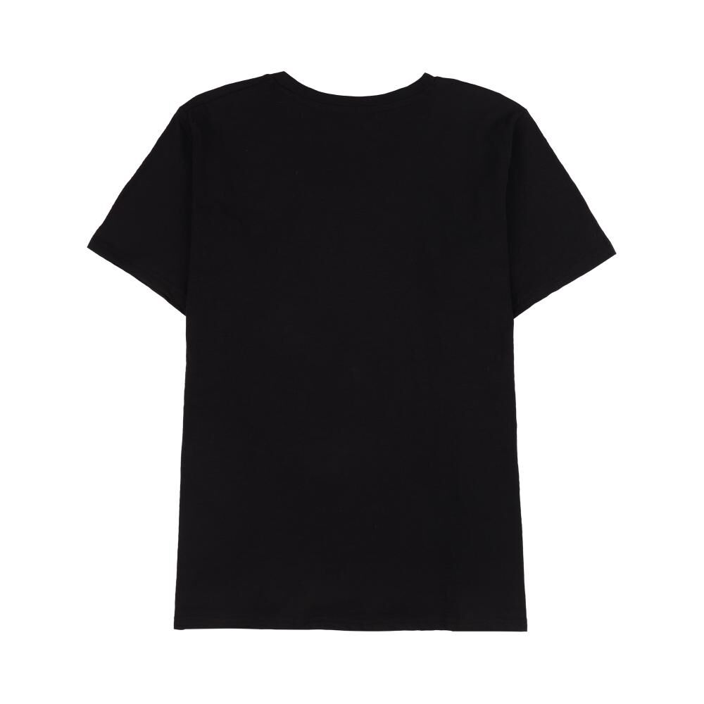 Polera Lisa Estampado Delantero Manga Corta Cuello Redondo Mujer Sexy Large image number 1.0