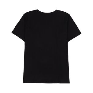 Polera Lisa Estampado Delantero Manga Corta Cuello Redondo Mujer Sexy Large