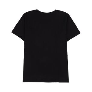 Polera Lisa Estampado Delantero Manga Corta Cuello Redondo Mujer Sexy Large