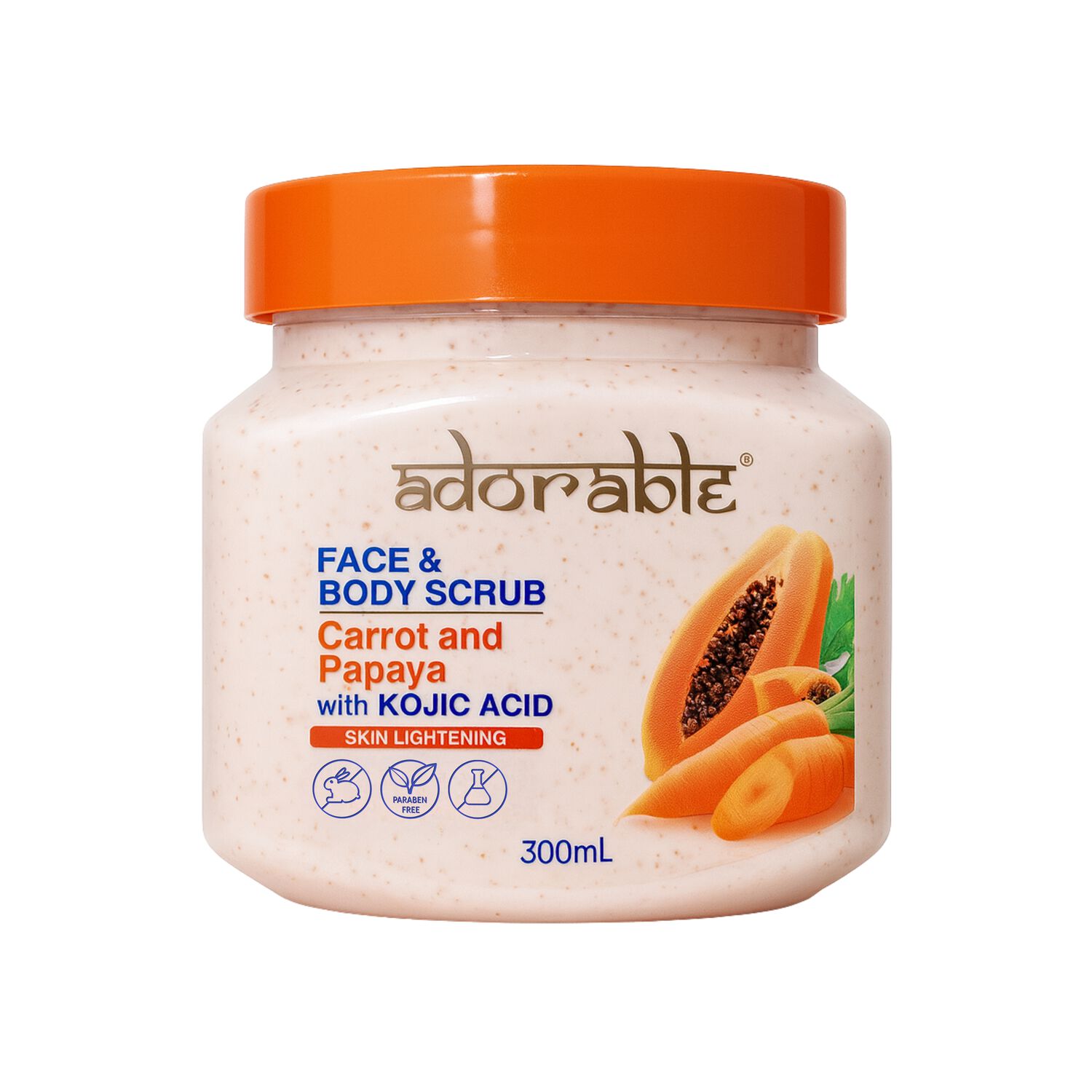 Adorable Exfoliante Zanahoria-papaya & &Aacute;cido K&oacute;jico 300 Ml image number 0.0