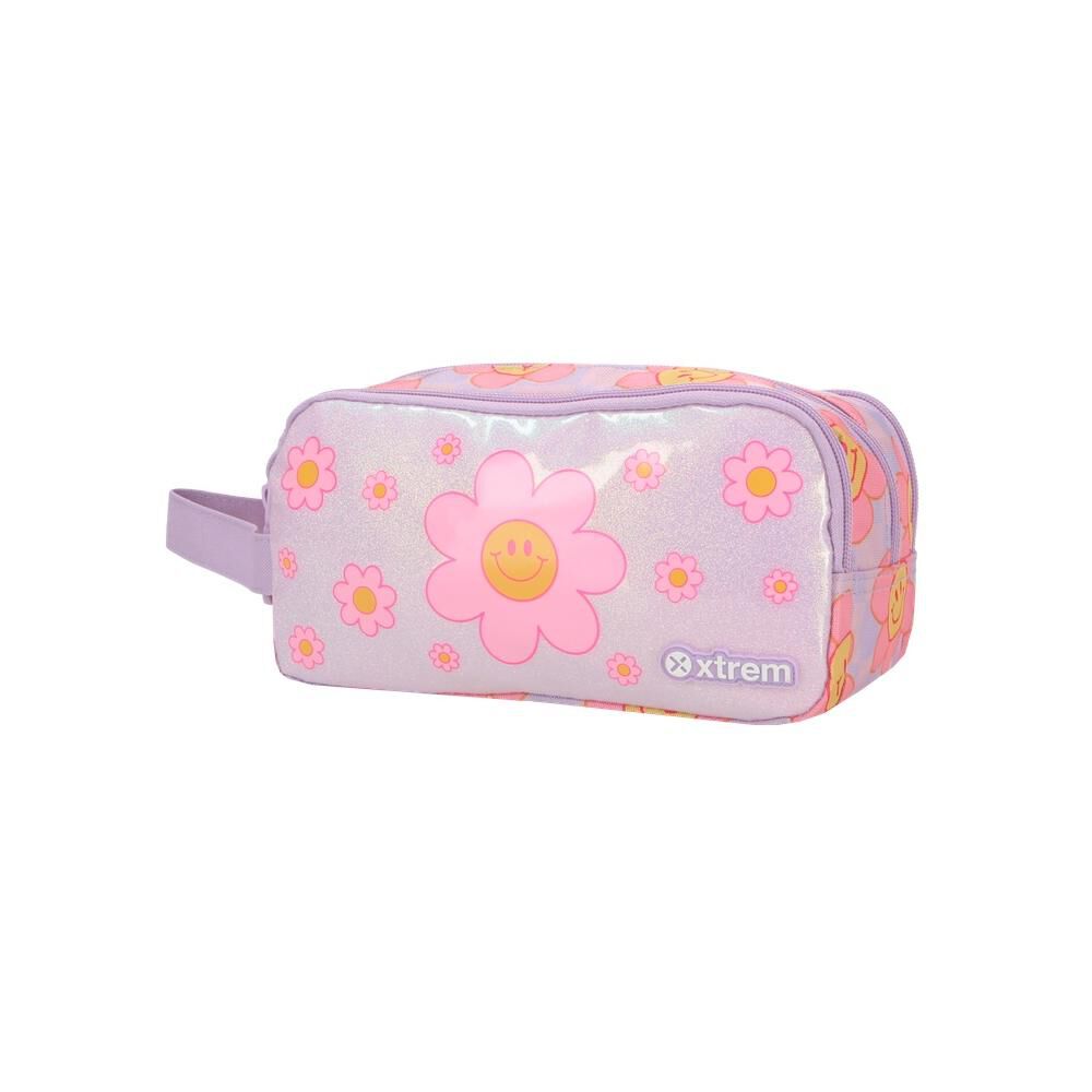 Estuche Xtrem University+ 6xt Flores Lila image number 1.0