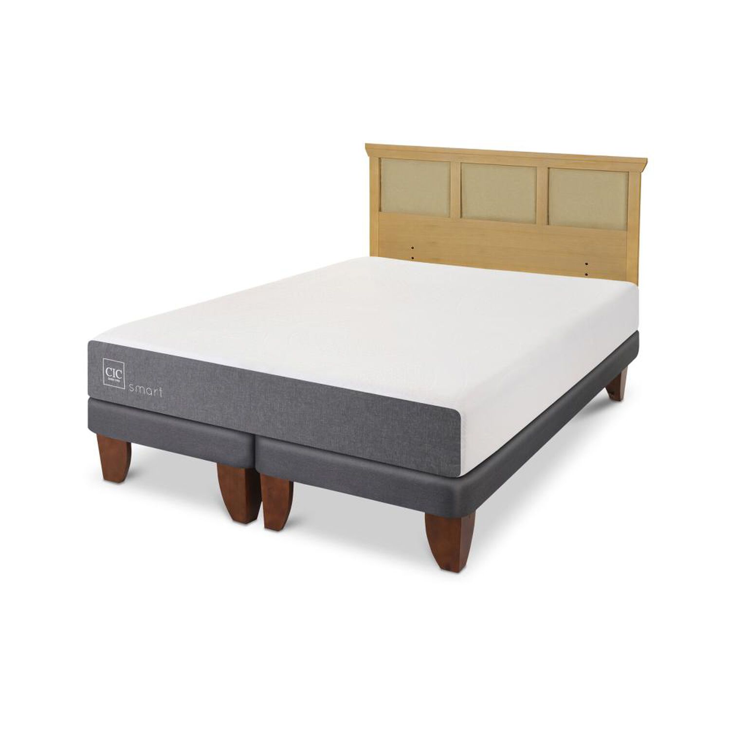Cama Europea Cic Smart / King / Base Dividida + Respaldo image number 3.0