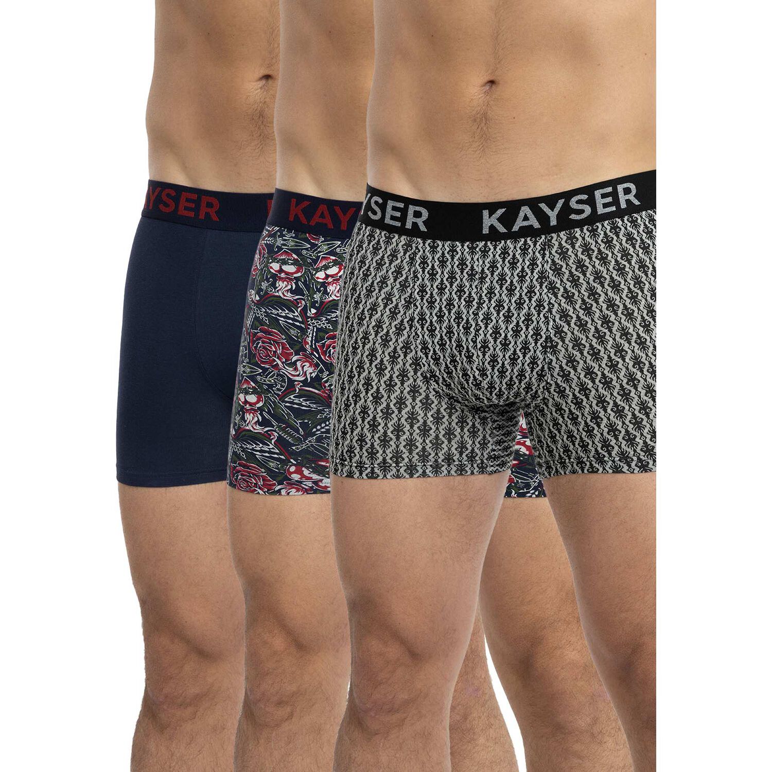 Pack De 3 Boxers Algod&oacute;n Hombre Kayser P393.279-azu image number 0.0