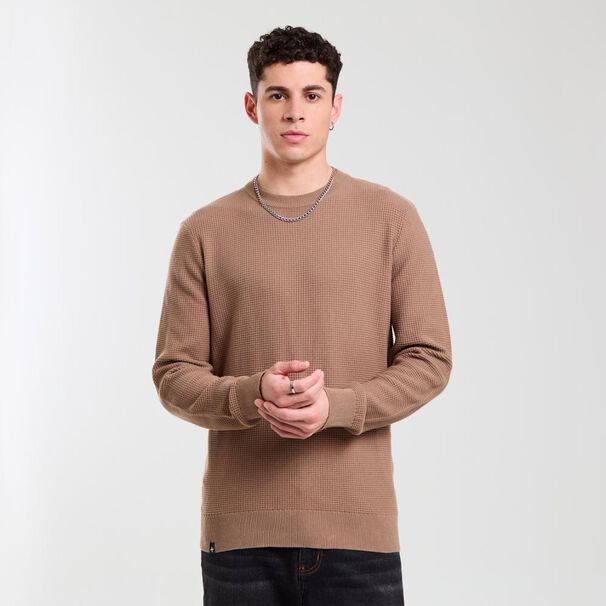 Sweater Liso Regular Manga Larga Cuello Redondo Skuad