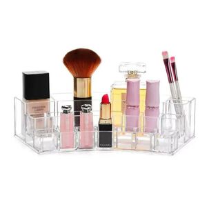 Organizador Cosm&eacute;ticos Acr&iacute;lico Curvo Maquillaje Ba&ntilde;o Tocador
