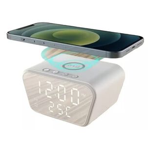 Despertador Digital Led Con Cargador Inal&aacute;mbrico