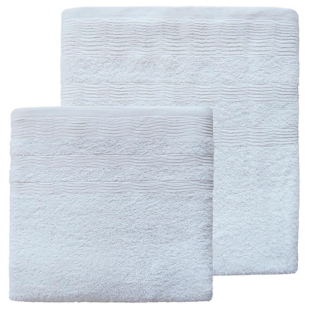 Juego De Toallas Illusions Blanco/ 70 x140 Cm image number 0.0