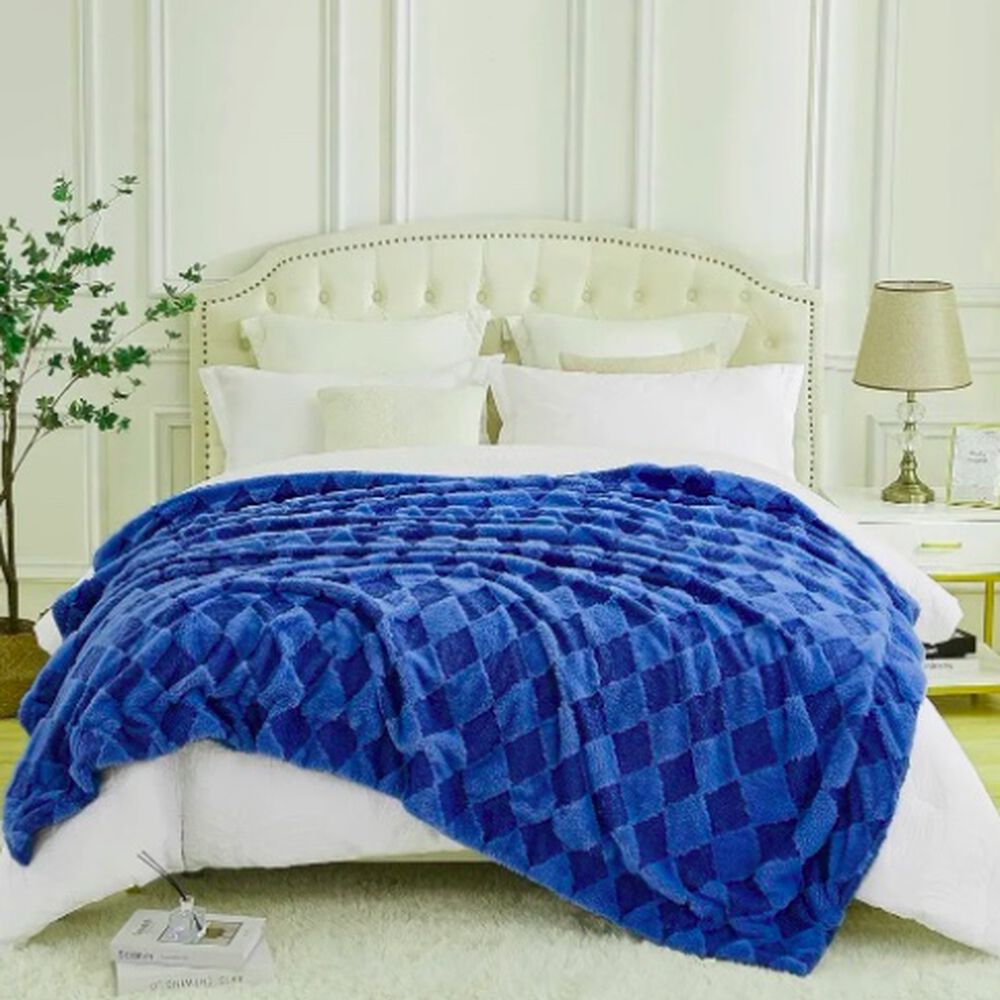 Cobertor Sherpa 2 Plazas Azul image number 1.0