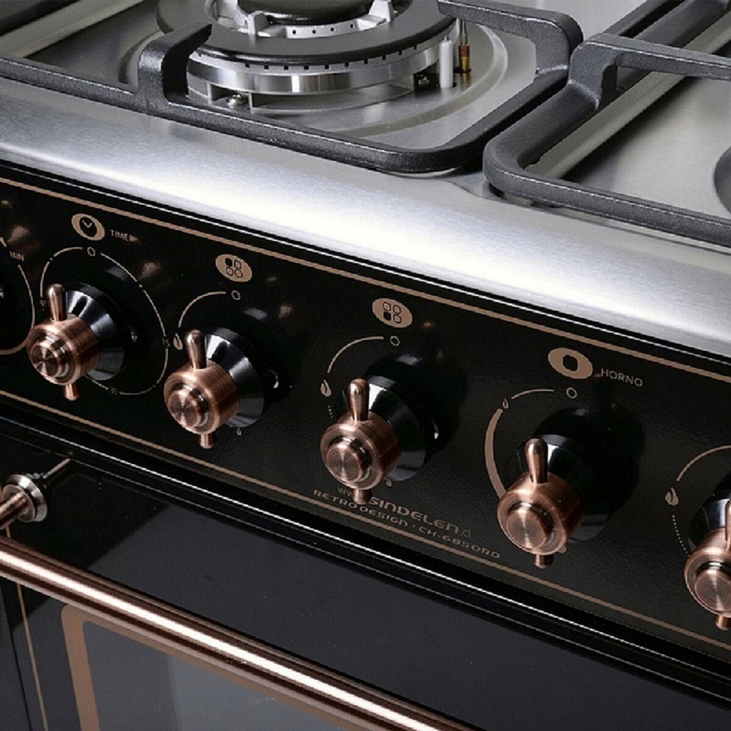 Cocina A Gas Retro Sindelen Ch-6850rd 4 Quemadores image number 2.0