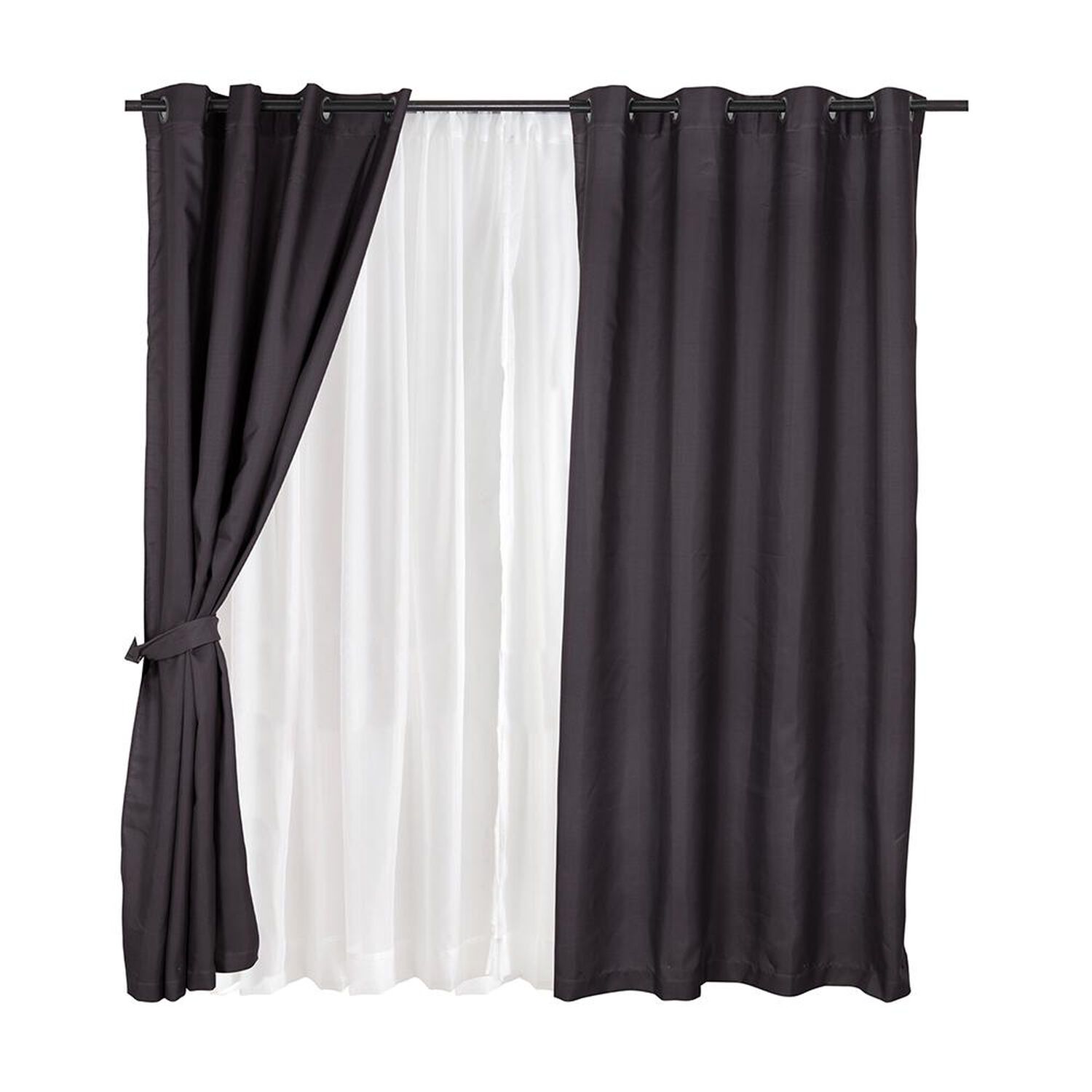 Set De Cortinas Mashini Pucon / 8 Piezas / 220x145 image number 0.0