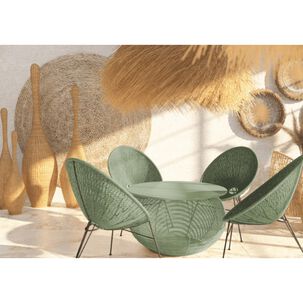 Pintura Chalked Tizada Exterior Base Agua 877ml Verde Sereno - Rust Oleum