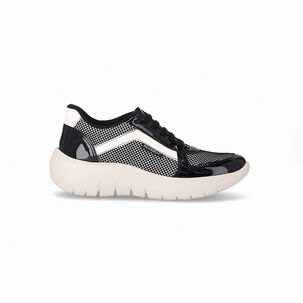 Zapatilla Urbana Mujer Negro/blanco Eliana Piccadilly
