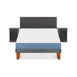 Cama Europea Cic Excellence / 2 Plazas / Base Normal + Set De Maderas