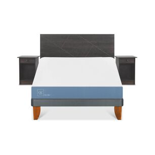Cama Europea Cic Excellence / 2 Plazas / Base Normal + Set De Maderas