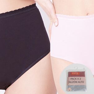 Pack Calzón Maxi Algodón Elasticado Mujer Intime / 2 Unidades