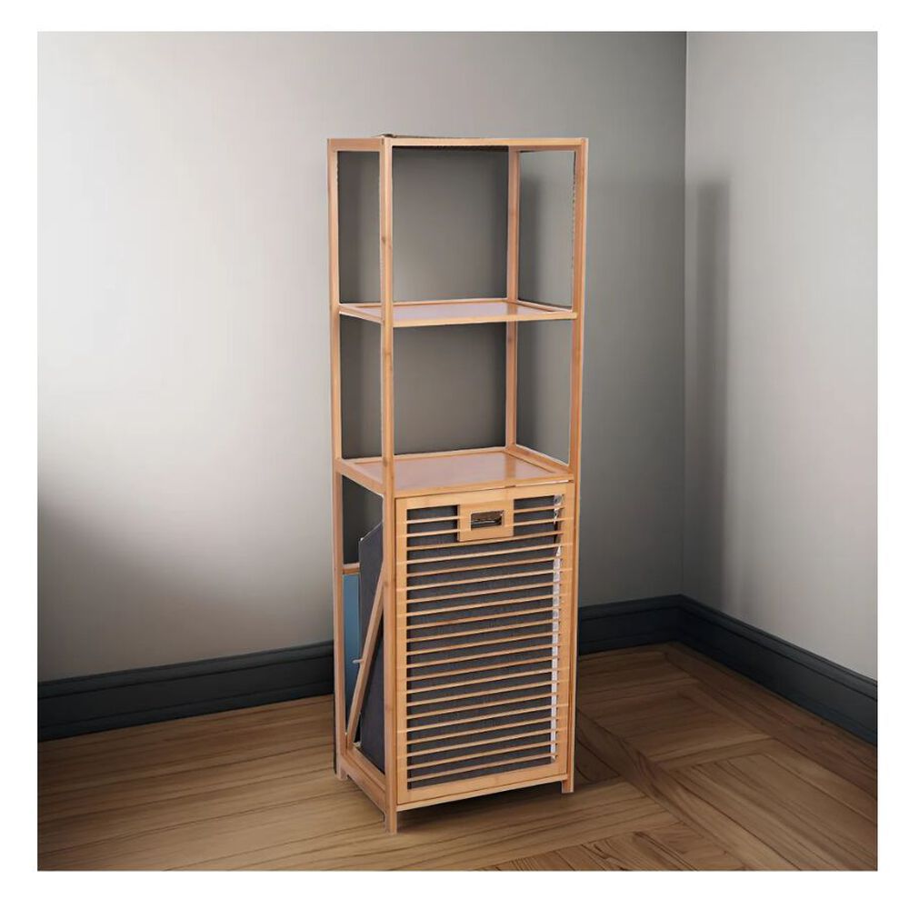 Estante Mueble De Bambu Organizador 3 Niveles Cesto image number 1.0