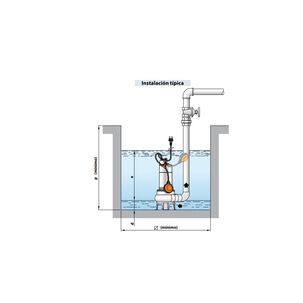 Bomba Sumergible Vortex Inoxidable Vxm10/50-st 1hp 220v Pedrollo
