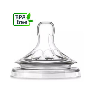 Set 2 Tetina Mamadera Boca Ancha Repuesto Biberon Tete Bebe