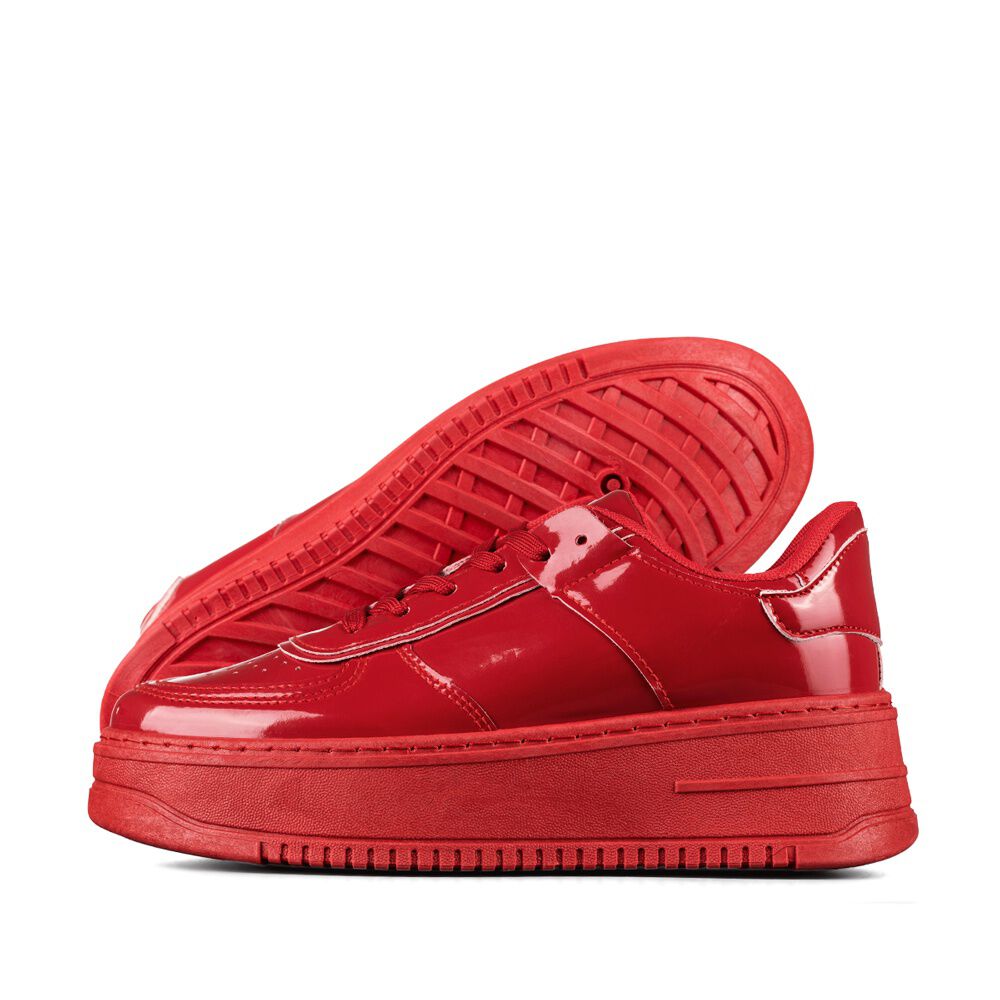 Zapatilla Deportiva Plataforma Charol Mujer Weide Lt132 image number 2.0