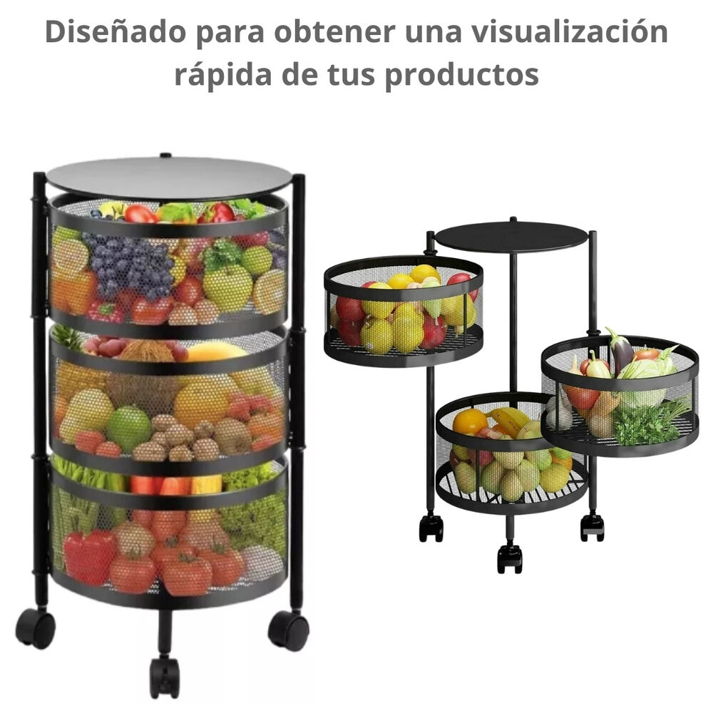 Organizador Para El Hogar Estante Cocina Baño Living 3 Niveles image number 2.0