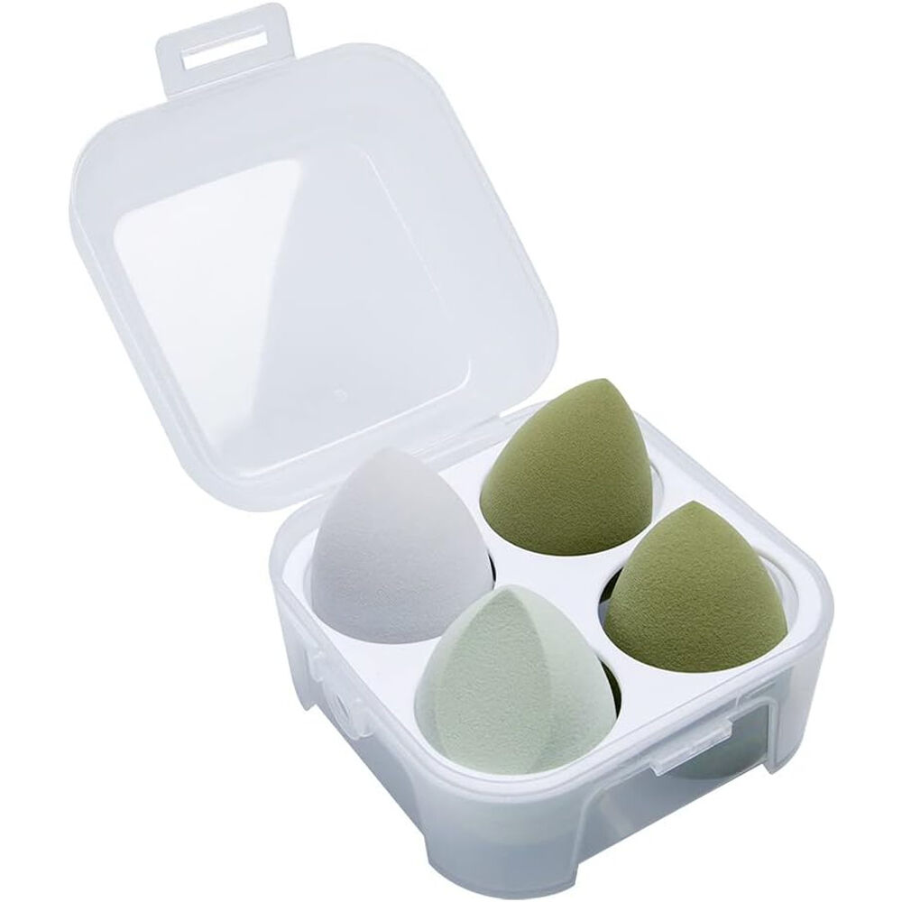 Set 4 Esponja Para Difuminar Maquillaje Liquido Seco Estuche image number 5.0