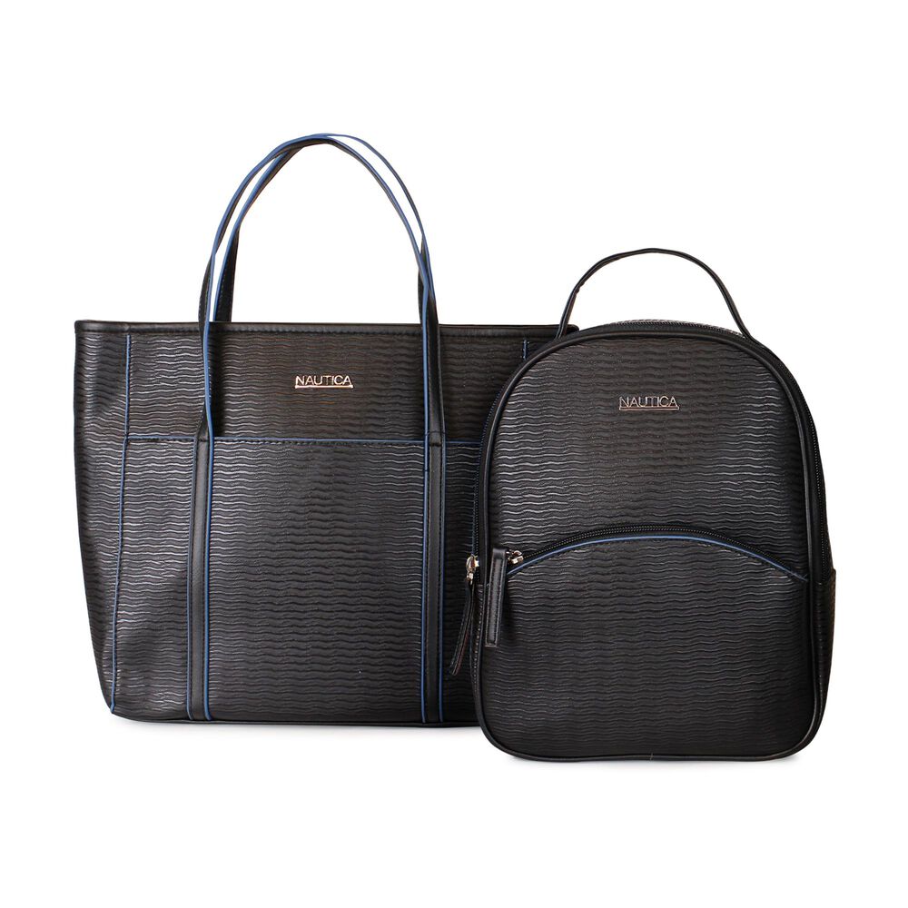 Pack Leeway Nautica Mochila + Cartera Negra image number 0.0