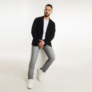 Blazer Slim Hombre Az Black