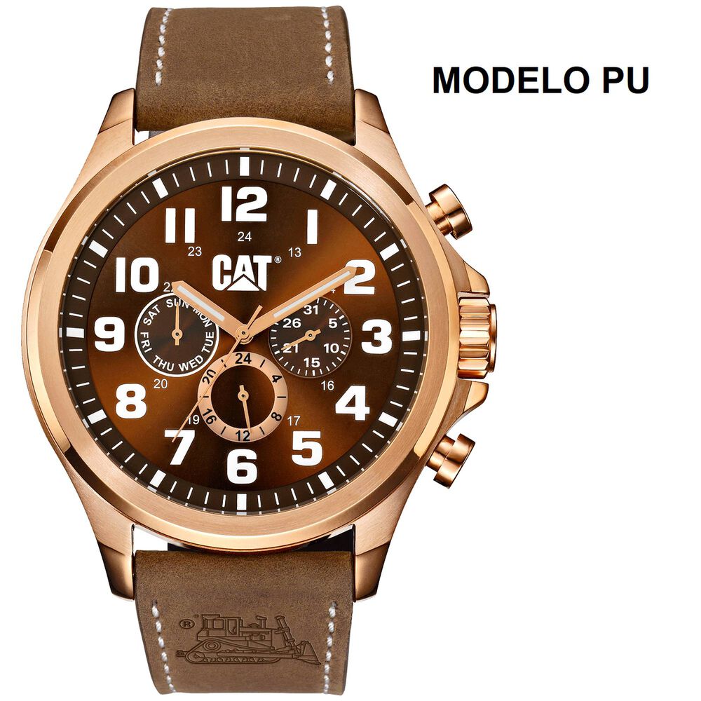 Correa Pulsera Cat Hombre Pu-35 Marron image number 2.0