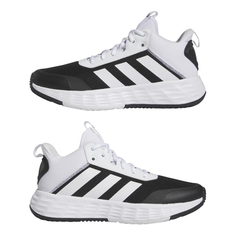 Zapatilla Basketball Hombre Adidas Ownthegame Blanco image number 7.0