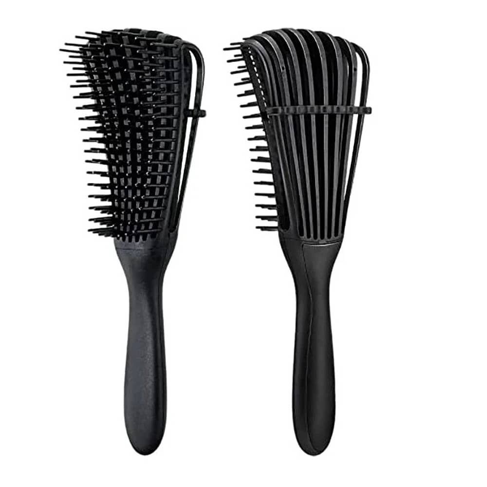 Mini Cepillo Flexible Desenredante Y Definidor De Rizos Negro image number 1.0