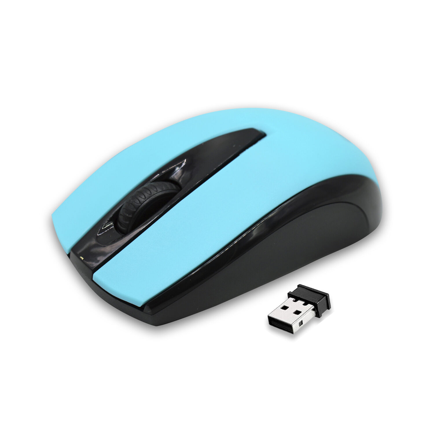 Mouse Inal&aacute;mbrico &Oacute;ptico 1200 Dpi Color Azul - Ps image number 0.0