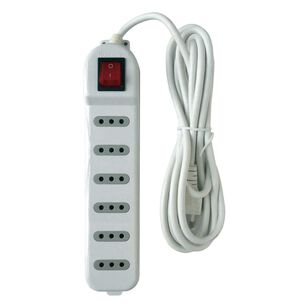 Zapatilla Alargador 3mt 6 Entradas Blanco Macrotel