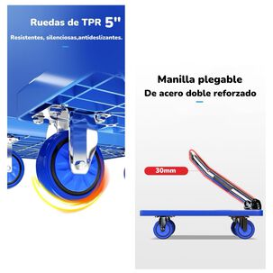 Carro De Carga Plegable 500kg 90x60cm By Lubabycas