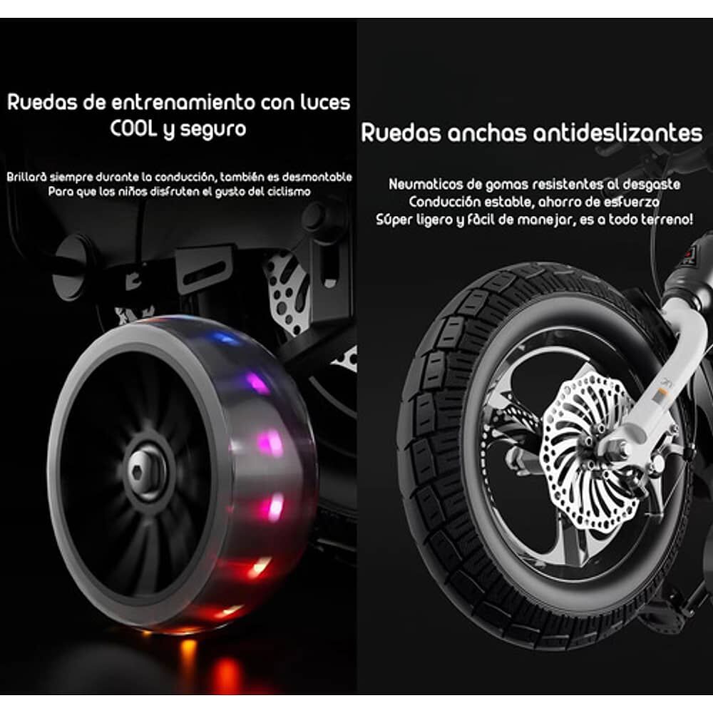 Bicicleta Infantil 2-5 A&ntilde;os Ni&ntilde;a Aro 12 Lubabycas Rosada image number 3.0