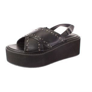Sandalia Plataforma Negro V&iacute;a Franca Art. 52109b30874black