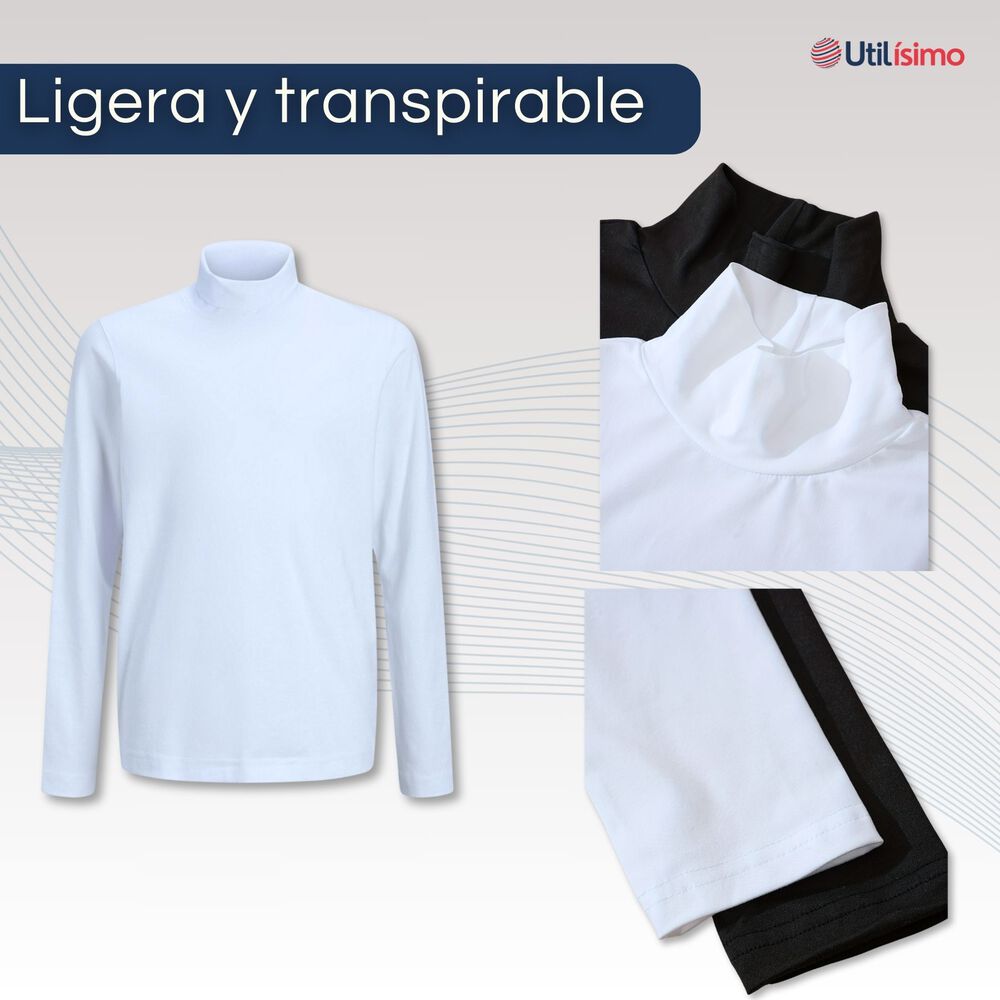 Pack 3 Camiseta Beatle Algodón Manga Larga Primera Capa Niño image number 5.0